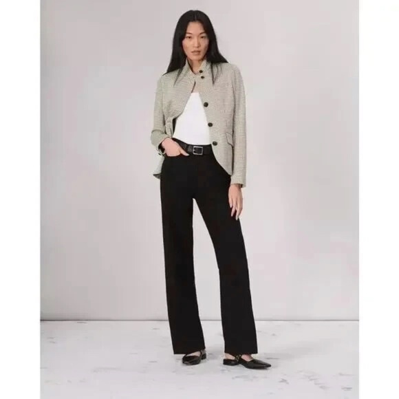 $598 Unworn Rag & Bone Women's Slade Italian Plaid Houndstooth Blazer - Picture 4 of 10